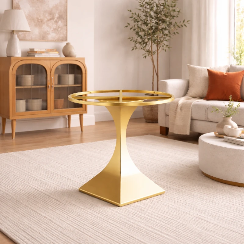 

Round Table Leg Stand - Metal Base for Conference Tea Table, Bar Counter, Coffee Table & Side Table with Marble Top Support