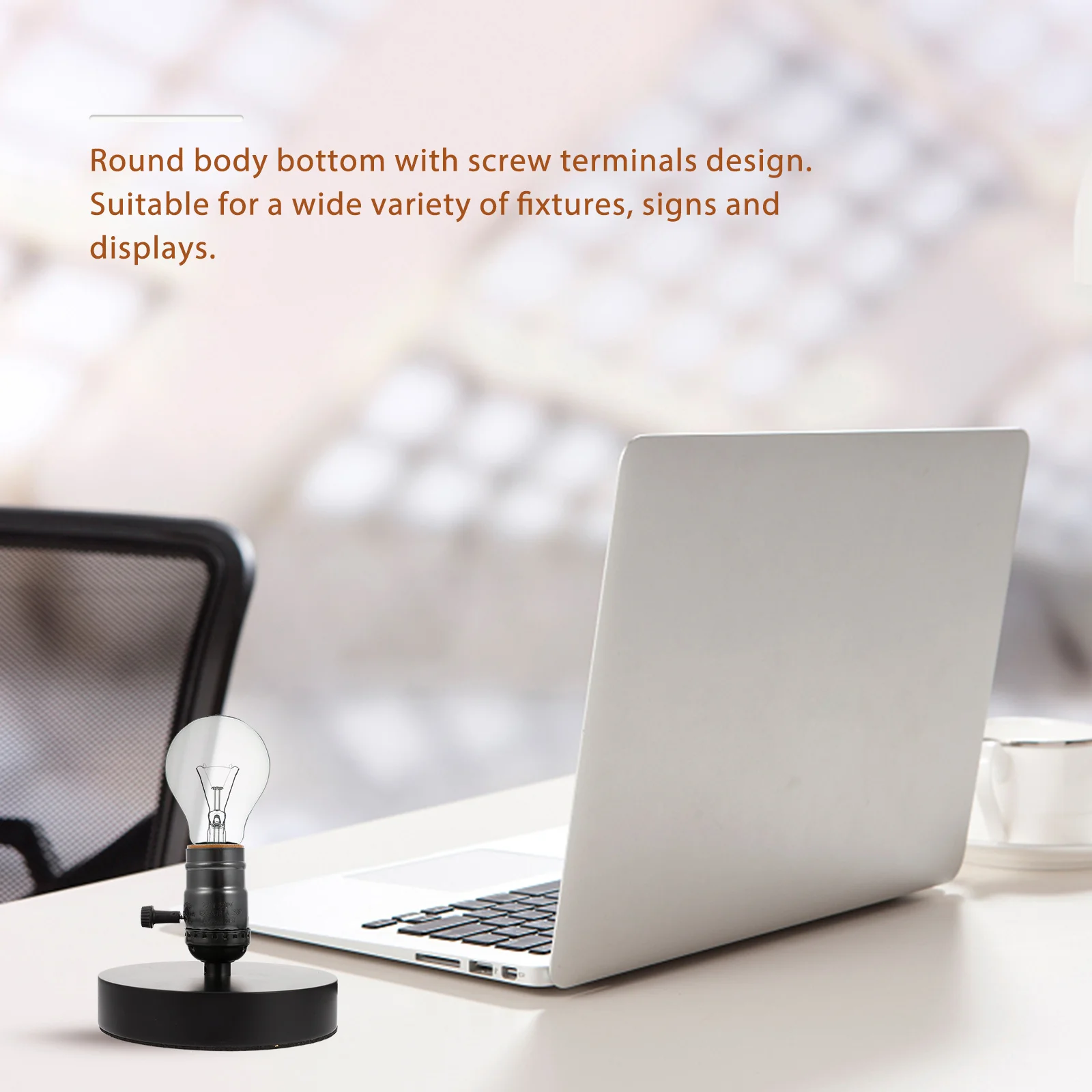 

Retro Wood Table Lamp Base Durable Eco-Friendly Lamp Holder For Bedroom Dining Room Bookstore Home Decor Light Socket Accessory