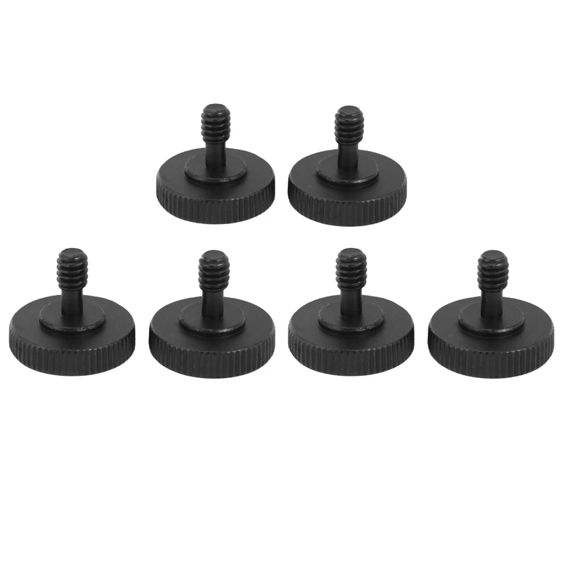 RISE-Thumb Screw Camera 1/4 Inch Thumbscrew L Bracket Screw Mount Adapter Bottom 1/4 Inch-20 Female Thread (Pack Of 6)