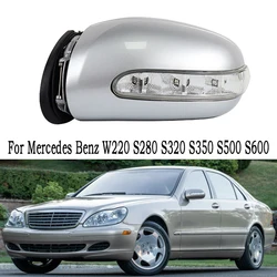 Car Rear View Mirror Side Door Mirror Assembly For Mercedes Benz W220 S280 S320 S350 S500 S600 Auto Electric Folding Mirror Assy