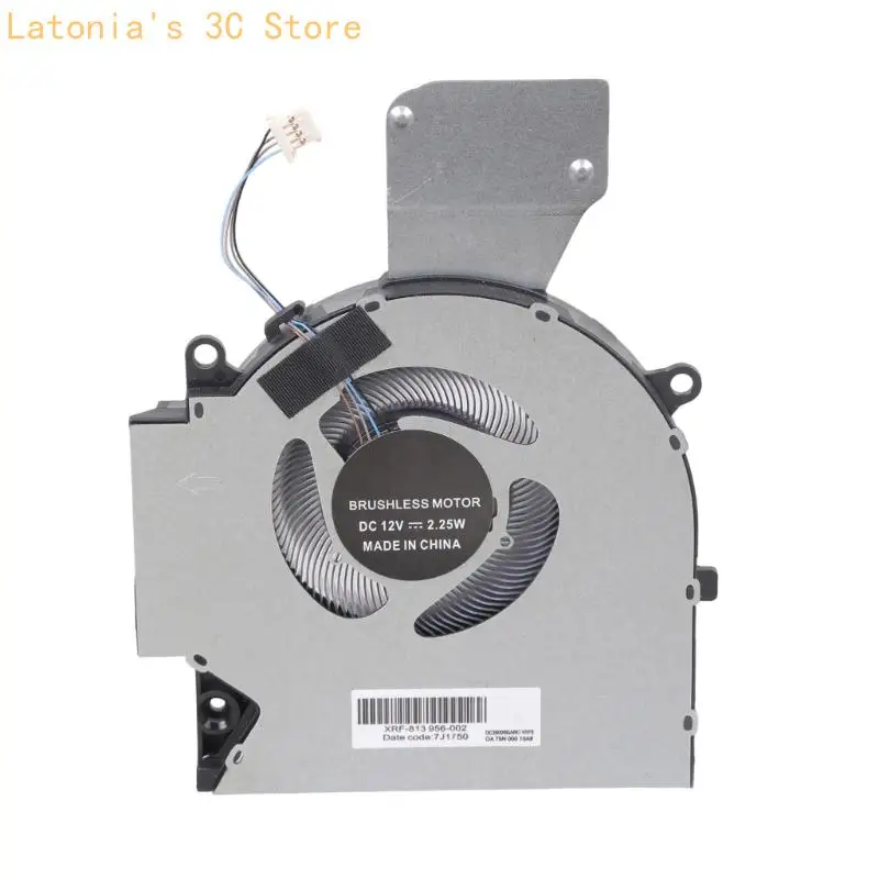 Laptops CPU GPU Lüfter für OMEN 16-B 16-C DC12V 4Pin Kühler Lüfter X3UB – Detail 7