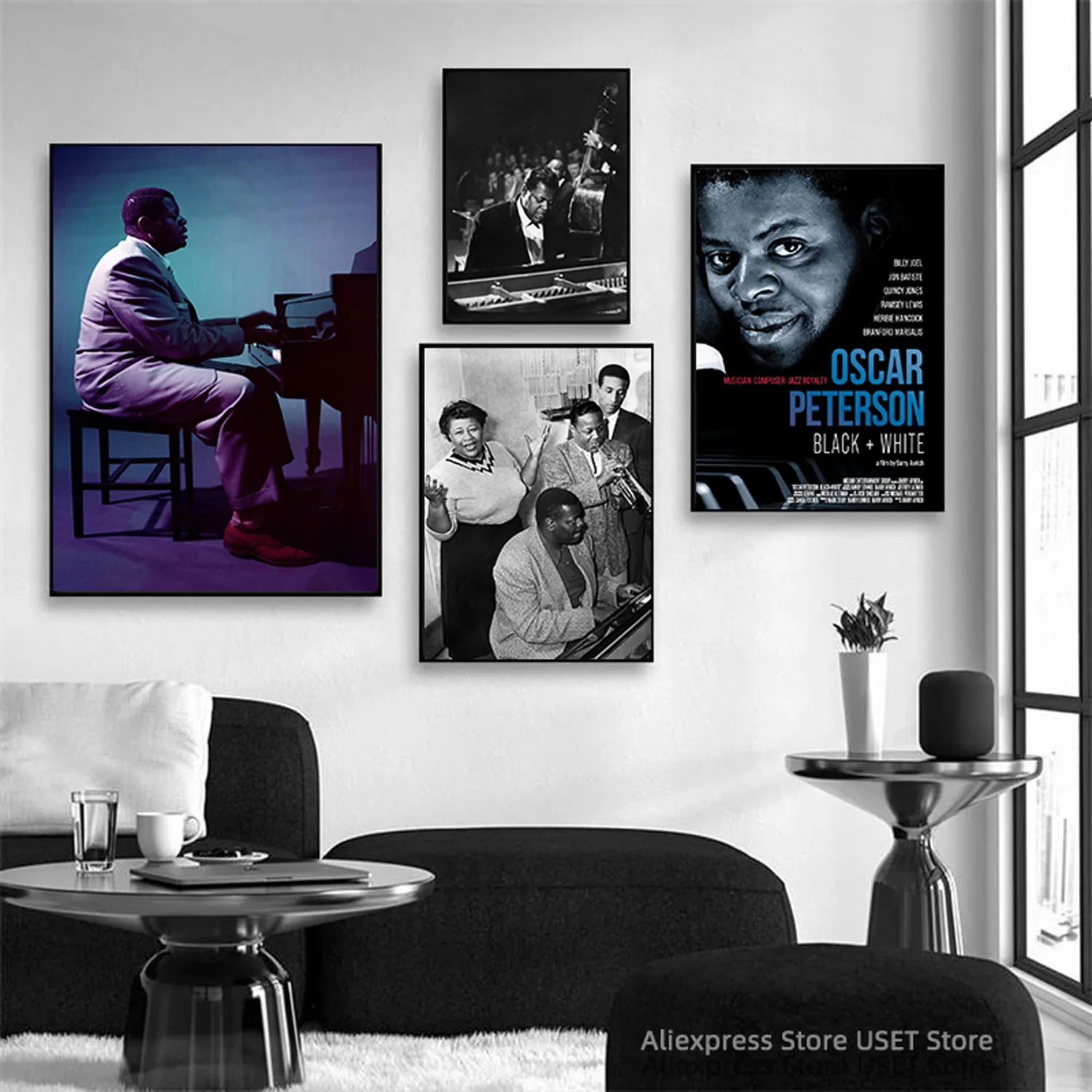 Oscar Peterson ,Singer Band Cover Album Music Star Canvas Posters and Prints Canvases Painting Home Decoration