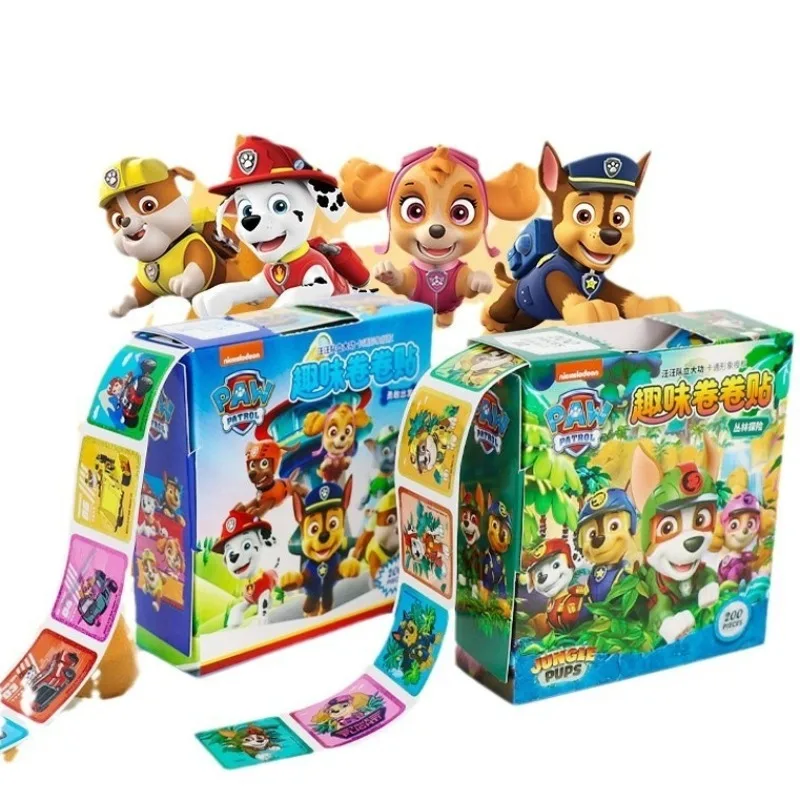 ملصقات كرتونية جديدة من باو باترول، مكافآت رائعة للأطفال للحرف اليدوية/الدفتر المدرسية، مستلزمات الفصول الدراسية للمعلم، هدية عيد الميلاد #3