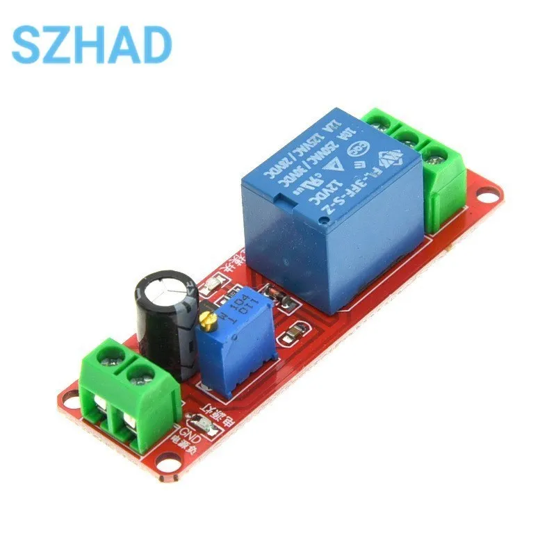 NE555 DK555 Timer Switch Adjustable Disconnect Module Time delay relay Module DC 12V Delay relay shield 0~10S