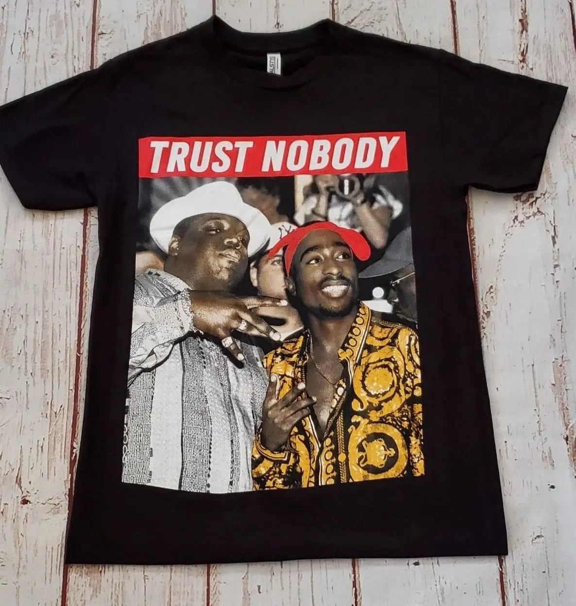 NEW- BIGGIE & 2PAC - TRUST NOBODY - T-SHIRT