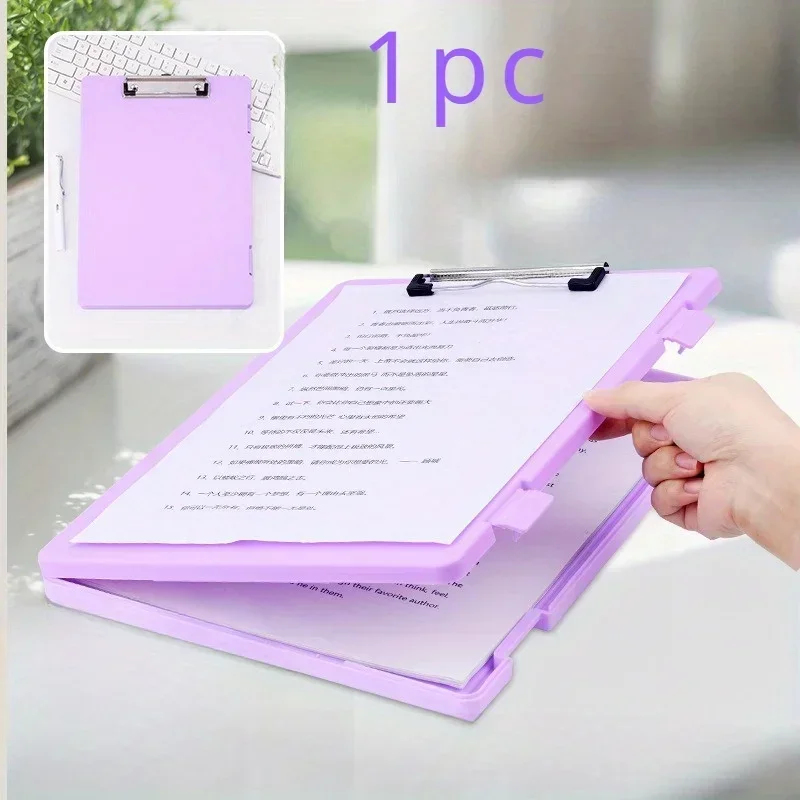 A4 Board with Folder Clip Folder Organizer Box Office Supplies Mat Board Clipboard Fresh Exam File Information Booklet