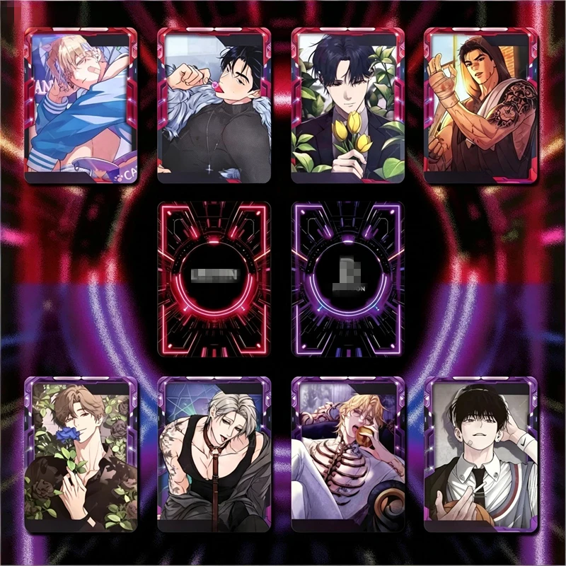 

8PCS Korean BL Manhwa AR Style LOMO Cards Set Cartoon Characters Sci-fi Border Lomo Cards Fans Collection Gift