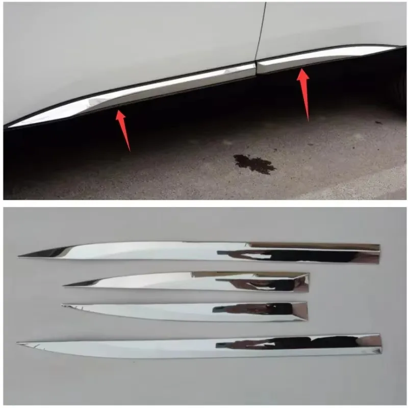

Car Accessories For Peugeot 4008 2016 2017 2018 2019 2020 2021 2022 Body door side anti-collision decorative bright strip 4PCS