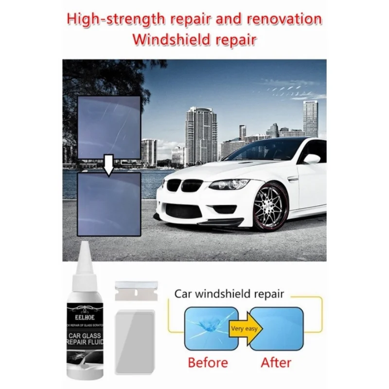 4/2/1PCS Car Glass Windshield Crack Repair Adhesive Glue Cracked Glass Repair Fluid Adhesive Glue For Table Glasses