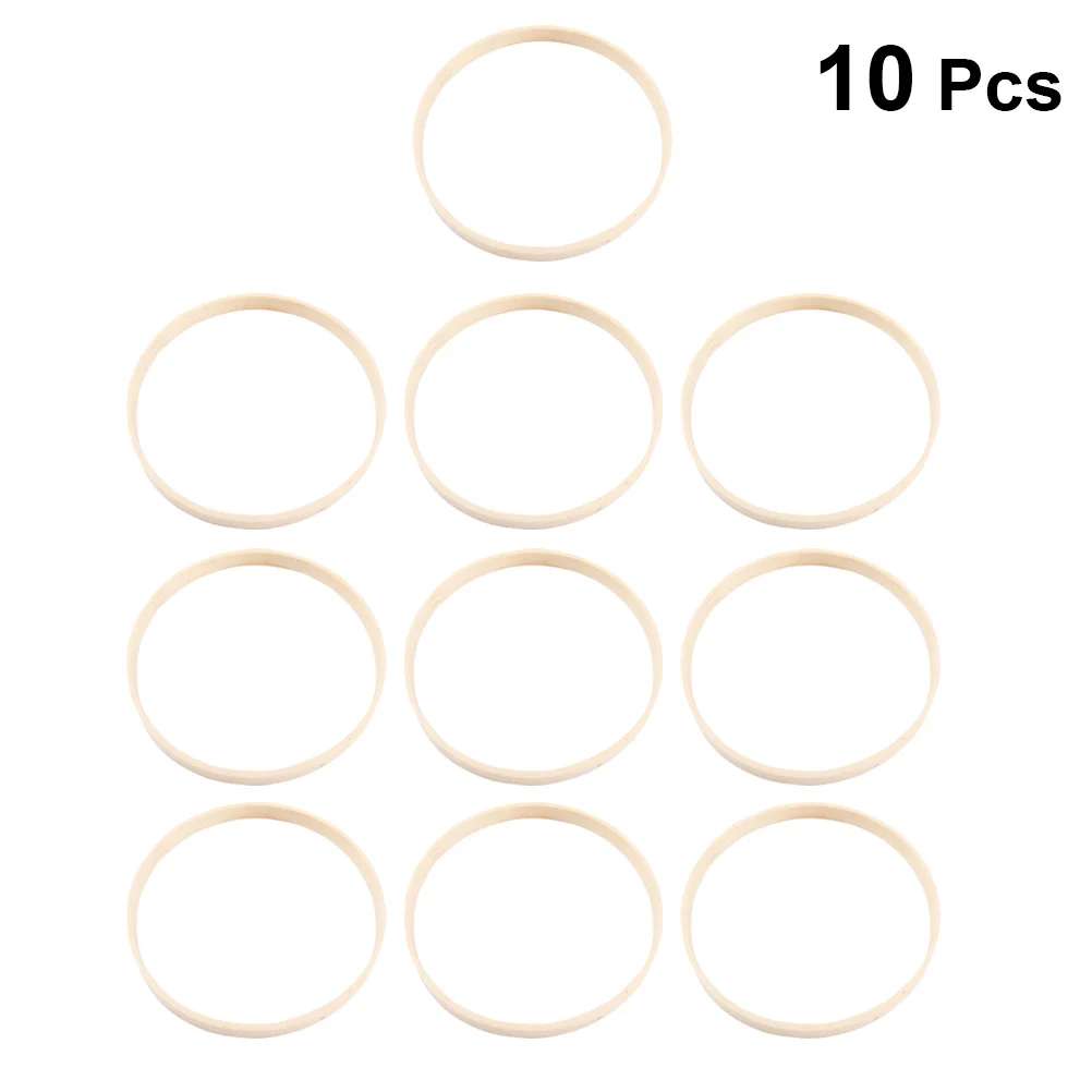 10pcs 13Cm Bamboo Dreamcatcher Ring Smooth Craft Hoop For Diy Wall Hanging Decor Dream Catcher Accessories