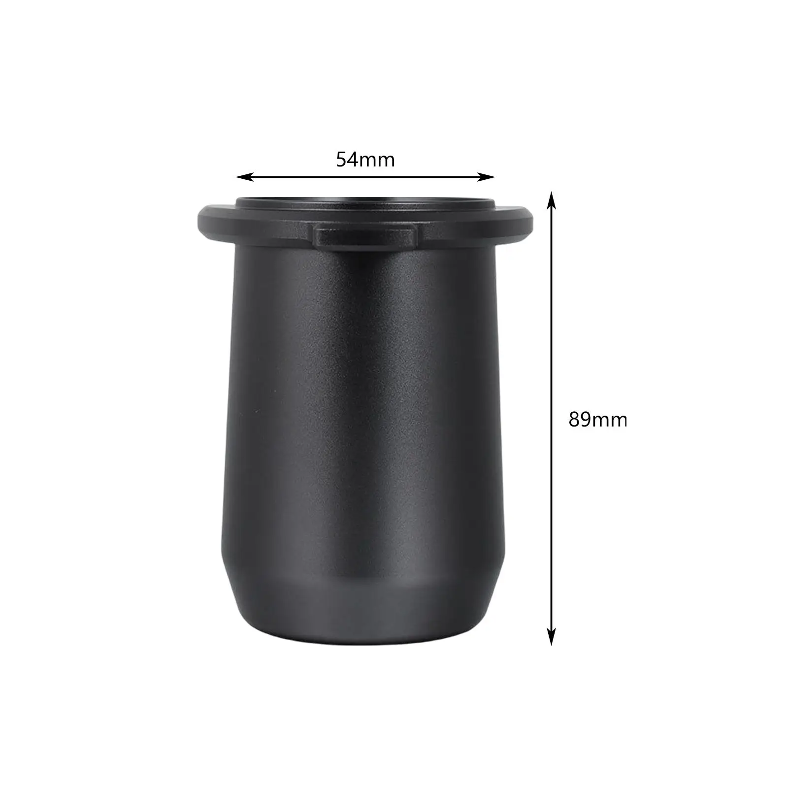 Copo doseador de café 54 calcadeira, acessórios de café de liga de alumínio, preto