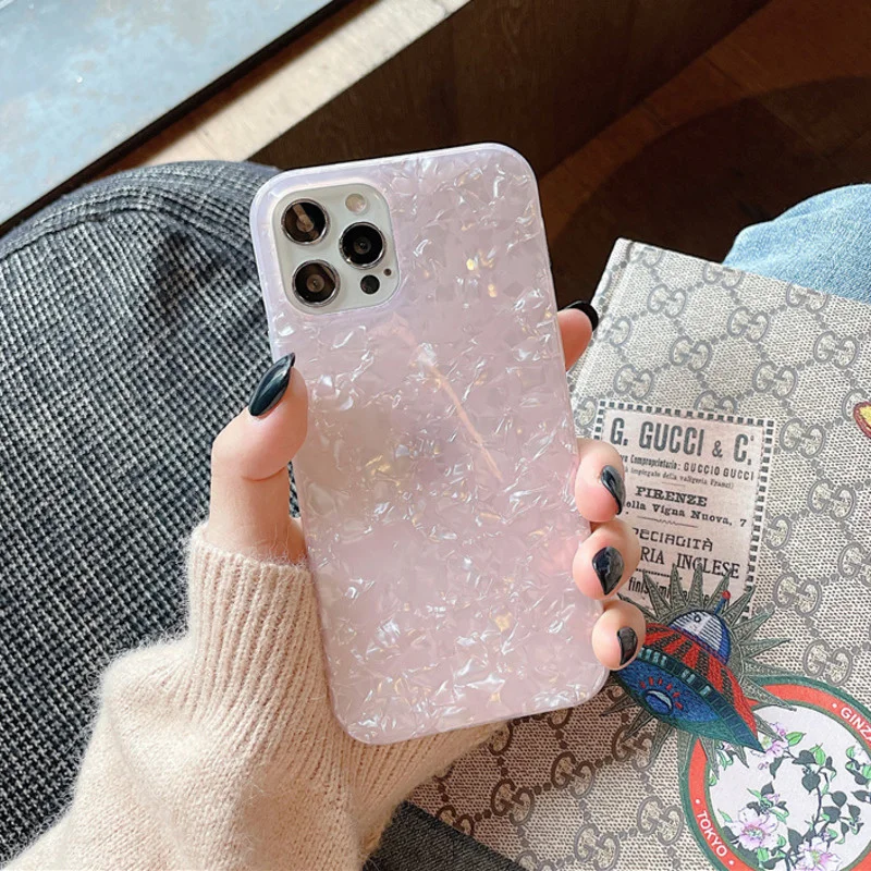 

Luxury Glitter Bling Conch Pattern Phone Case For For Samsung S23 S22 S21 S20 S10 Plus + Ultra Fe Note 20 ZFlip 3 ZFold 4 Cover