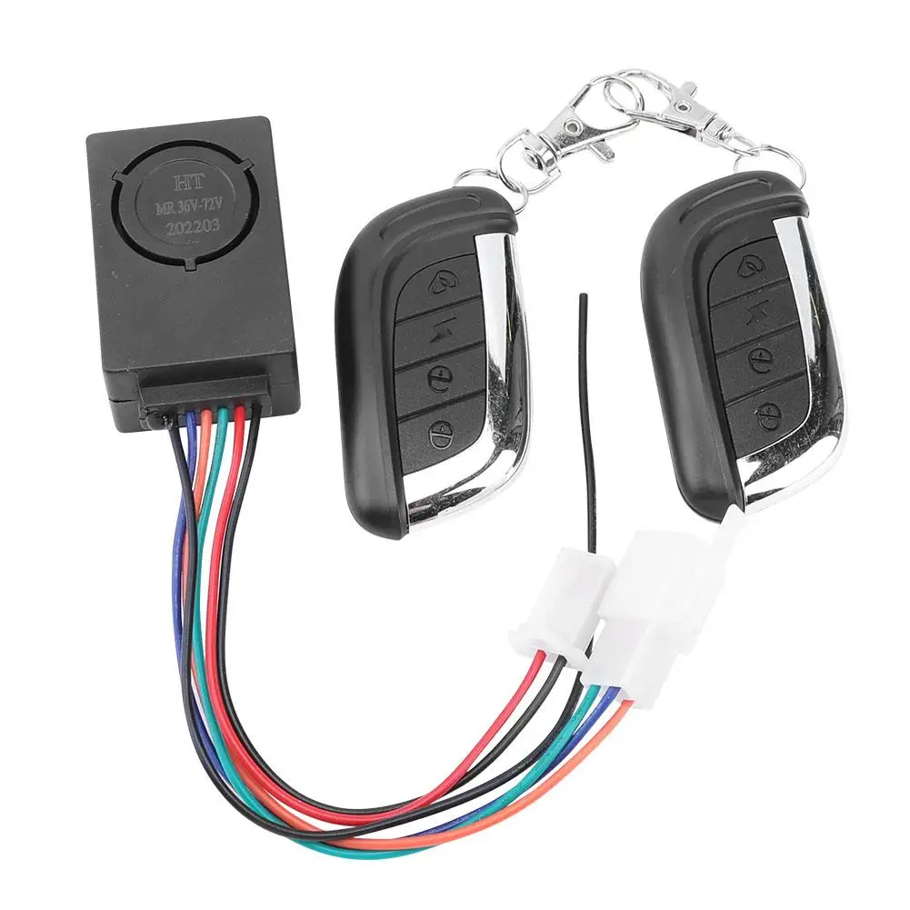 

36-72v 125db E-bike Anti-theft Alarm System Smart Security Anti Lost Remote Control Detector Alarm For Scooter Bicycle