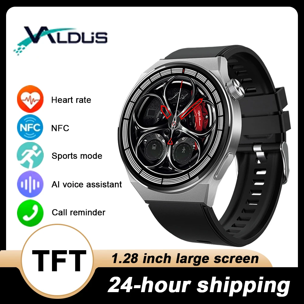 VALDUS GT8 Smartwatch Bluetooth Call NFC Voice Assistant Heart Rate Detection Sports Mode Compatible With Android IOS Smartwatch