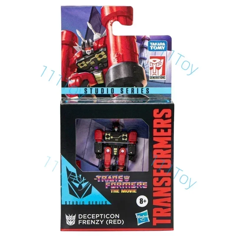 ในสต็อก Hasbro Transformers ของเล่นคลาสสิก Studio Series Core Class Frenzy (สีแดง) หุ่นยนต์รูปหุ่นยนต์ของเล่นของสะสมของขวัญงานอดิเรก