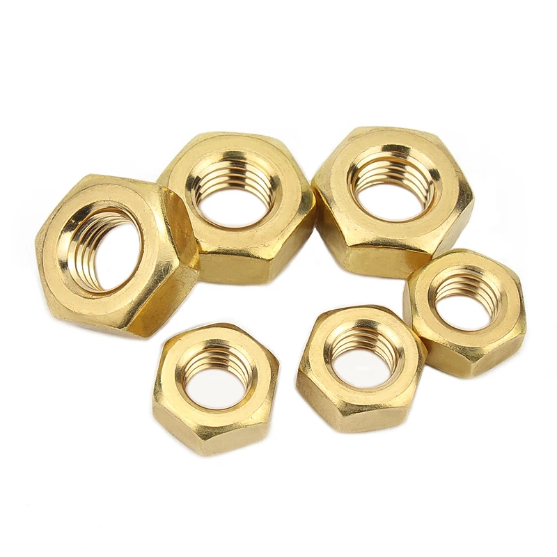 Brass hex nut Brass nut M2 M2.5 M3 M4 M5 M6 M8 M10 M12 Metric Thread