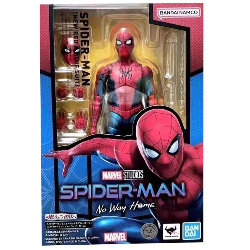New Shf Spider Man Brand New Day Peter Parker New Red And Blue Suit Gk Action Figure Birthday Present Toys Gifts