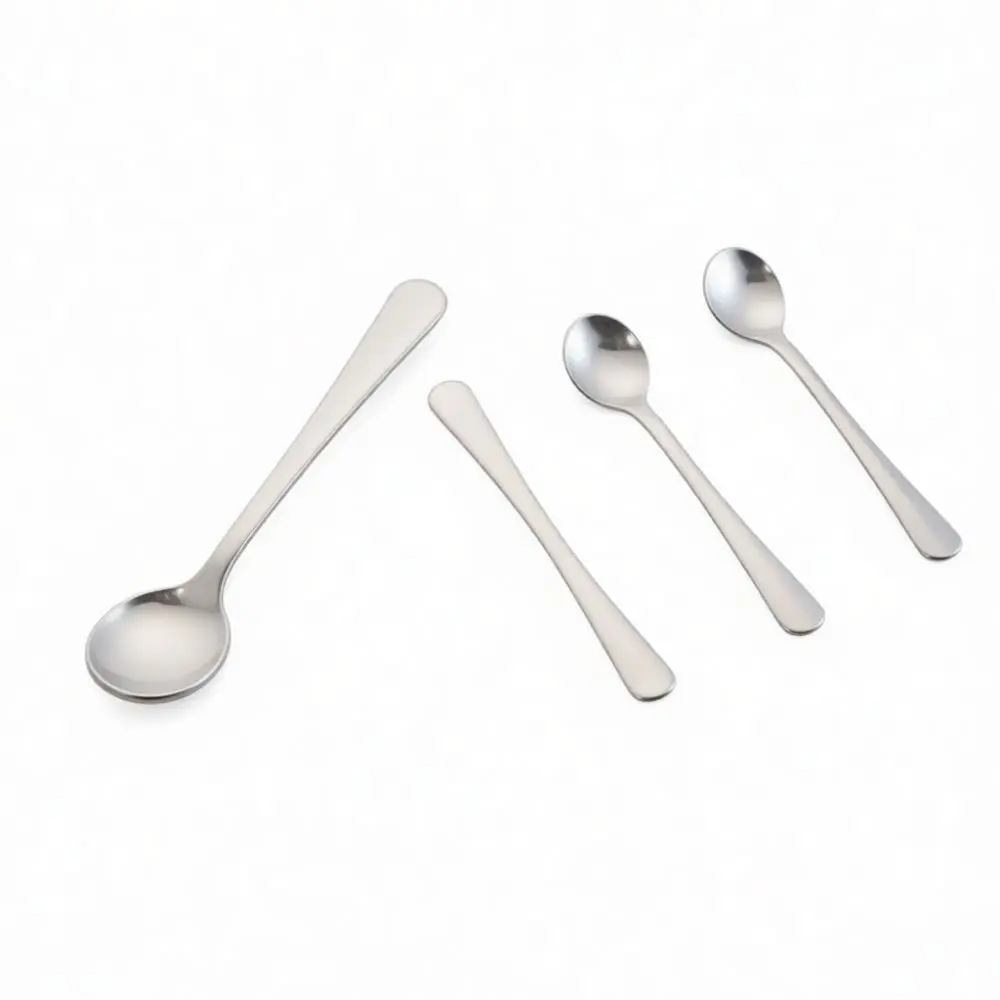 Portable 304 Stainless Steel Mini Spoon Compact Salt Scoop Creative Kitchen Gadget For Condiments Coffee Tea And Dessert