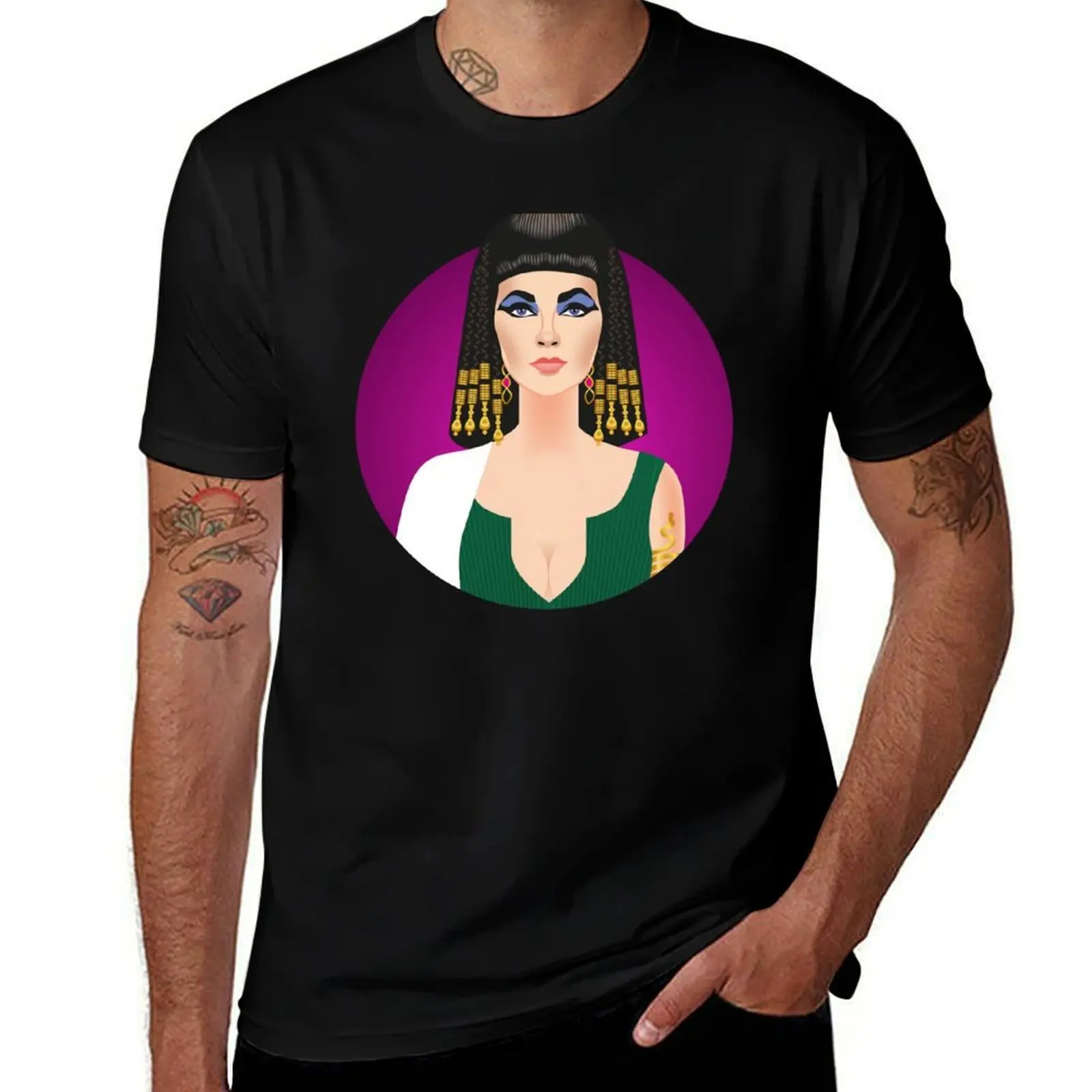 

Purple Cleopatra T-Shirt t shirts designer man t shirt cotton high quality T-Shirt