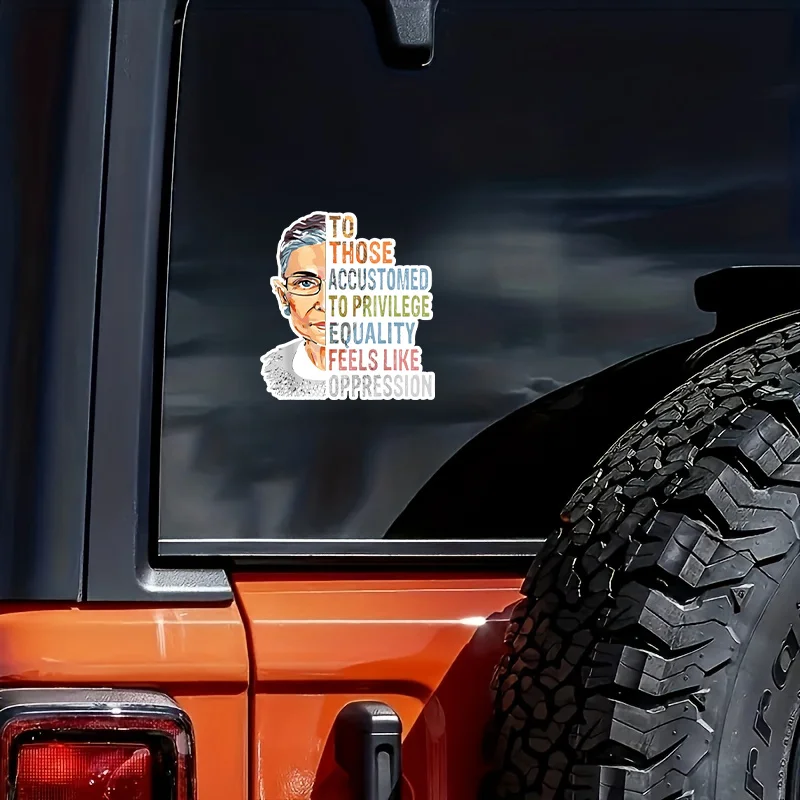 ملصقات HALLOFLOVE للنساء ، ملصقات لأجهزة الكمبيوتر المحمول ، نافذة ، سيارة ، مصد ، خوذة ، ماء B ، Ginsburg ، RBG ، LGBTQ #2