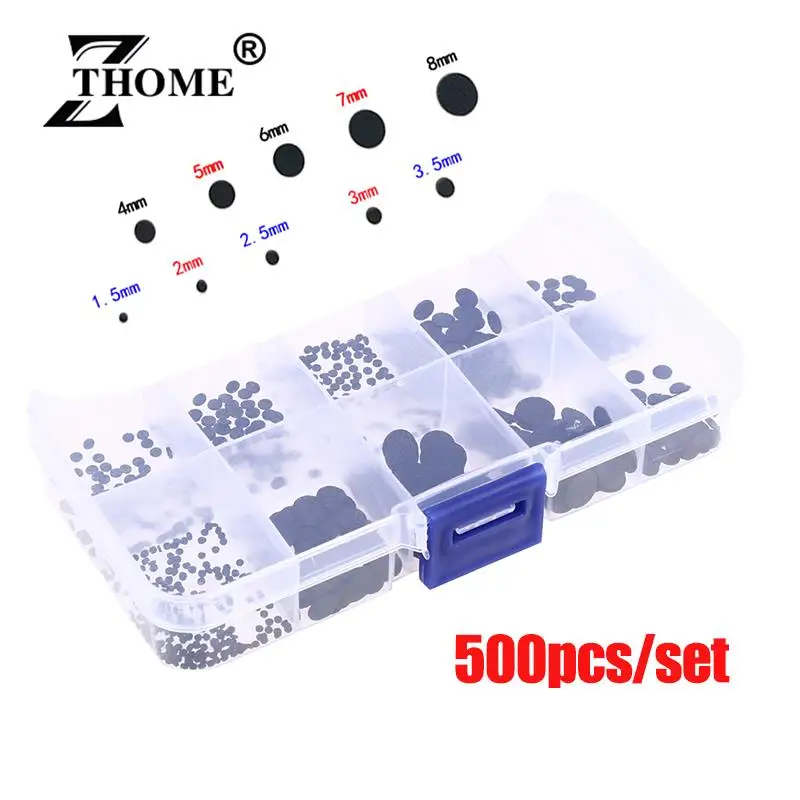 500PCS Different Sizes Conductive Rubber Pads Keypad Repair Kit For IR Remote Control Conductive Rubber Buttons