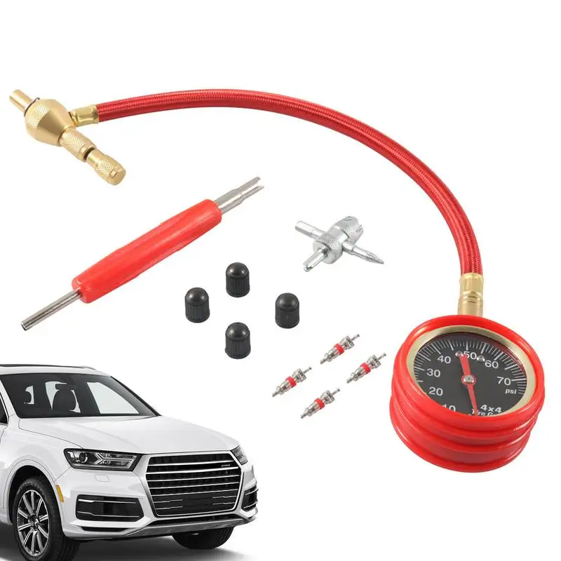 Tire Pressure Gauge Automobile Pressure Meter 0-75psi Accurate Easy To Read Tire Gauge Checker Tester For Car And Trucks