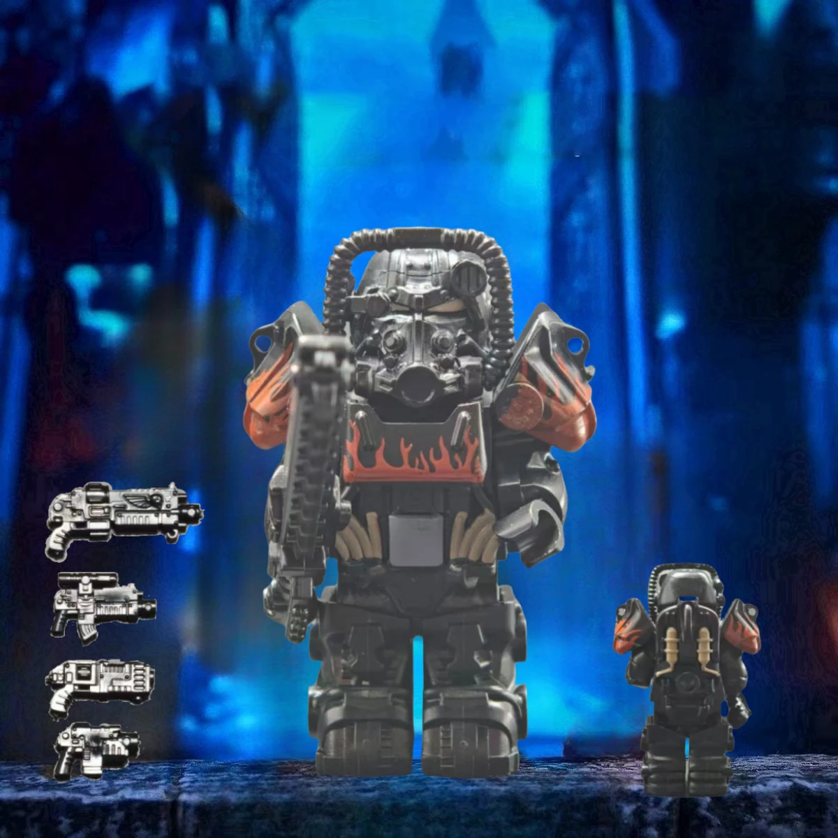 

Powered Armor Mecha Robot Guardian, игровая периферия, аниме-фигурка, модель из ПВХ, украшения, строительные блоки, подарок на день рождения, игрушки для детей