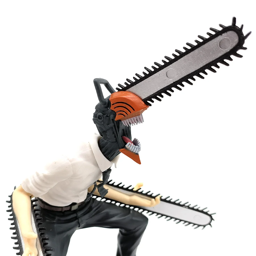 Chainsaw Man Figura Anime, Denji Poder, PVC Figurine, Modelo Adulto Coleção, Brinquedo Boneca, Sem Caixa, Quente, 18cm