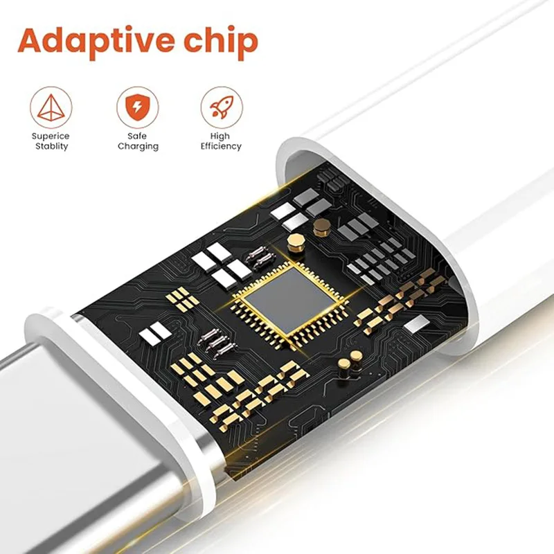 كابل Carplay USB C من النوع C لهاتف Iphone 17 16 15 Pro Max Macbook Ipad Samsung Huawei Xiaomi USB-A سلك شحن سريع 4 عبوات 1 متر + 2 متر