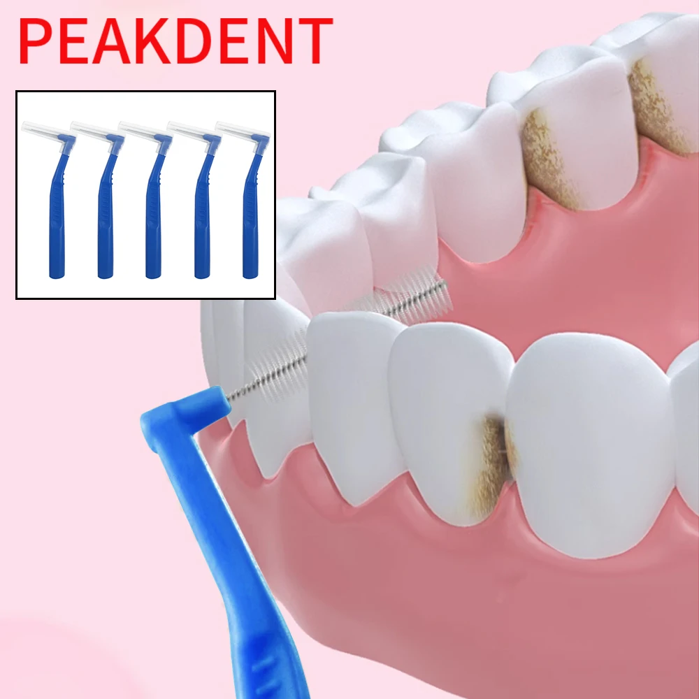 1 set L-shaped Clean Between Teeth Dental Brush Mini Toothbrush Inter Dental Cleaning Oral Hygiene Cleaning Tools