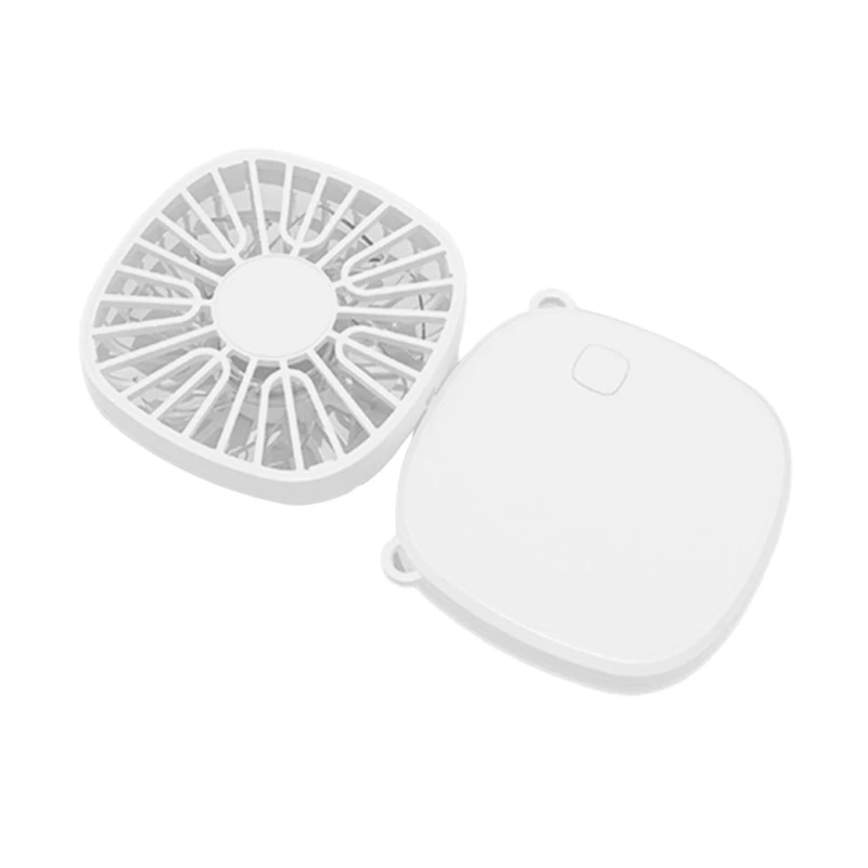 Ventilador portátil pequeno com 3 velocidades ventilador recarregável USB Ventilador dobrável pescoço pendurado para