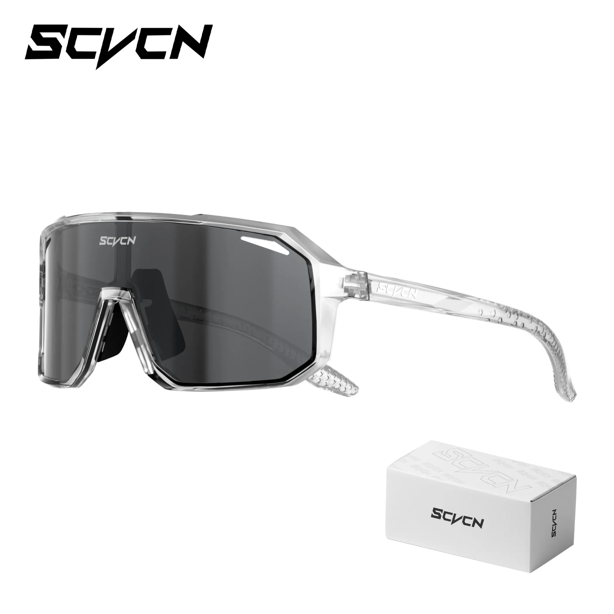 SCVCN Trendige Fahrradbrille, modische Sonnenbrille, MTB-Fahrradbrille, Campingbrille, UV400-Schutzbrille für Herren und Damen