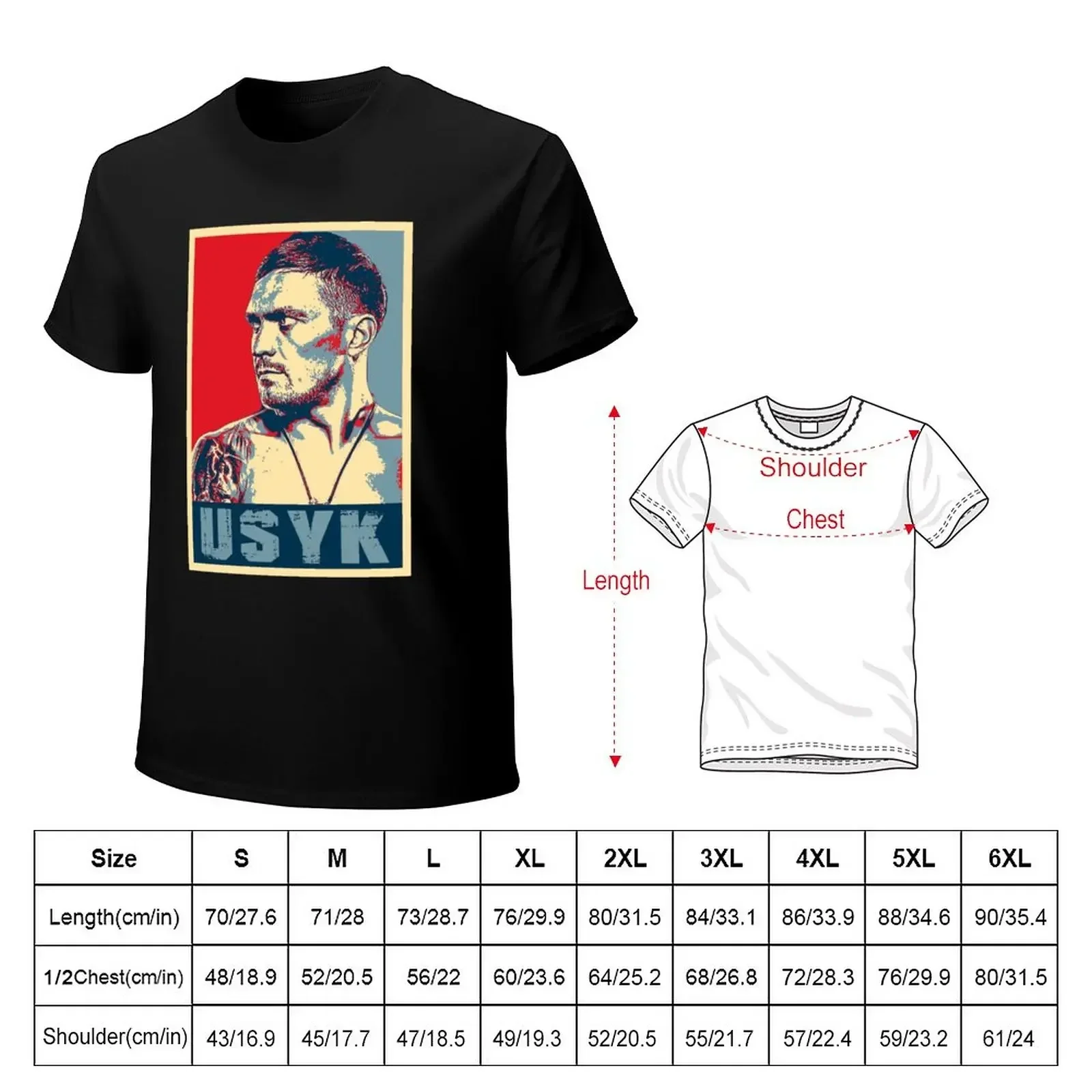 Oleksandr-T-shirt Usyk personnalisé pour homme, vêtement de manucure imprimé animal pour garçon