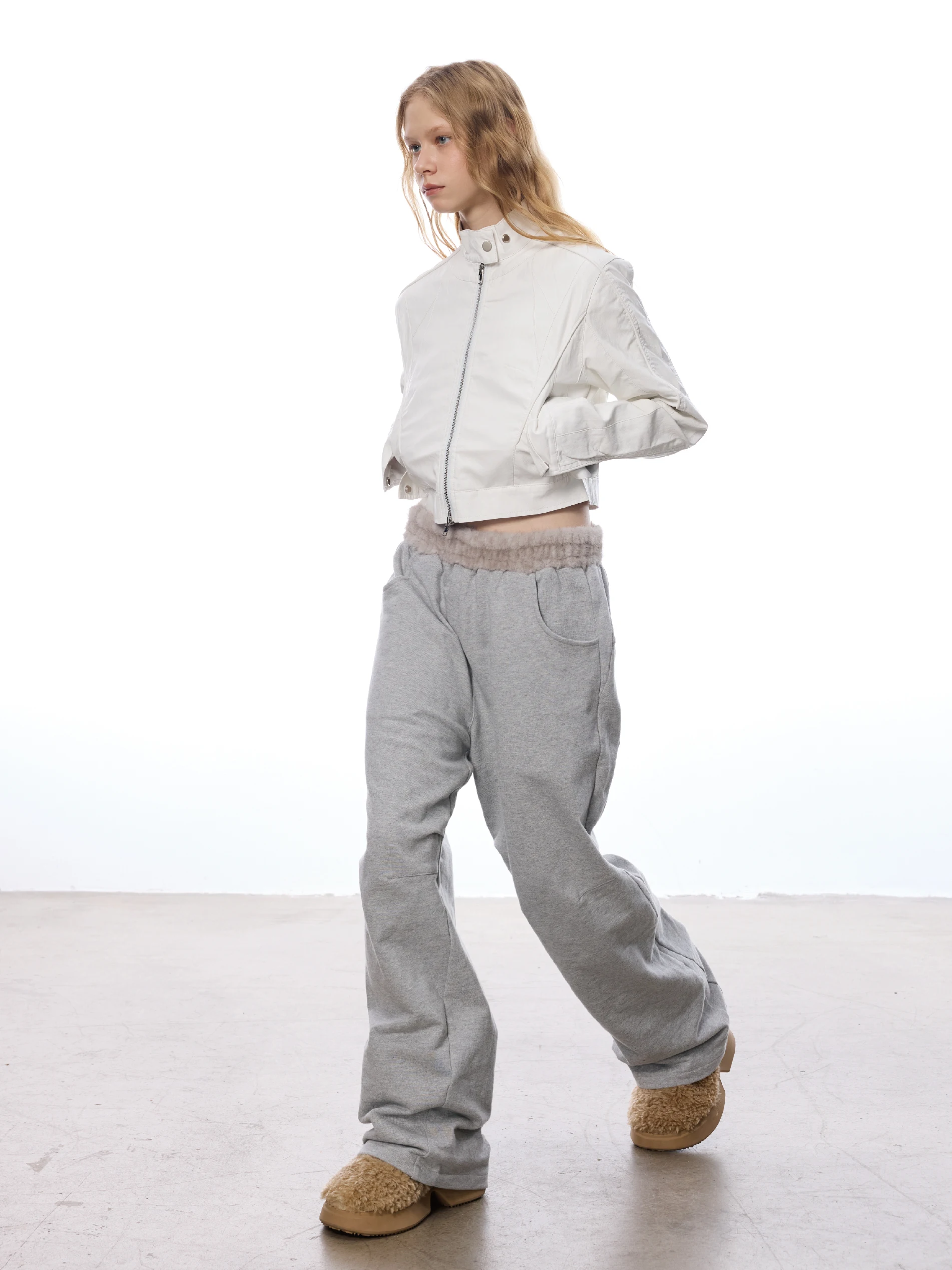 WILDERORE 여성용 단색 레트로 바이커 PU 재킷 스탠드 칼라 가죽 코트 가을 겨울 패션 출퇴근 스타일