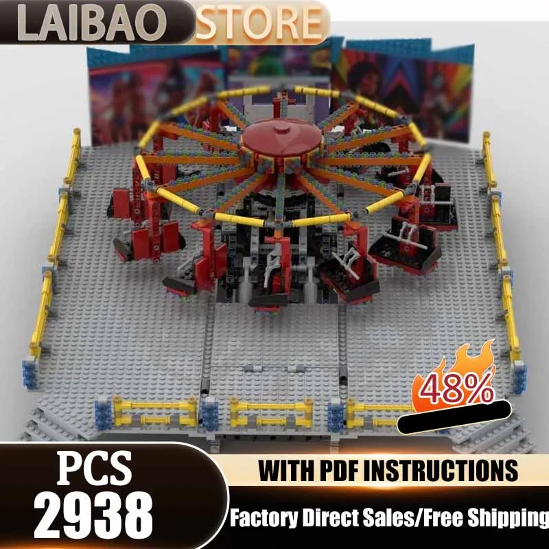 

Вращающиеся строительные блоки Moc ​ ​ ​ ​ ​ ​ ​ Модульный конструктор-головоломка «Городская улица»: модель аттракциона, технология DIY-сборки, праздничный подарок