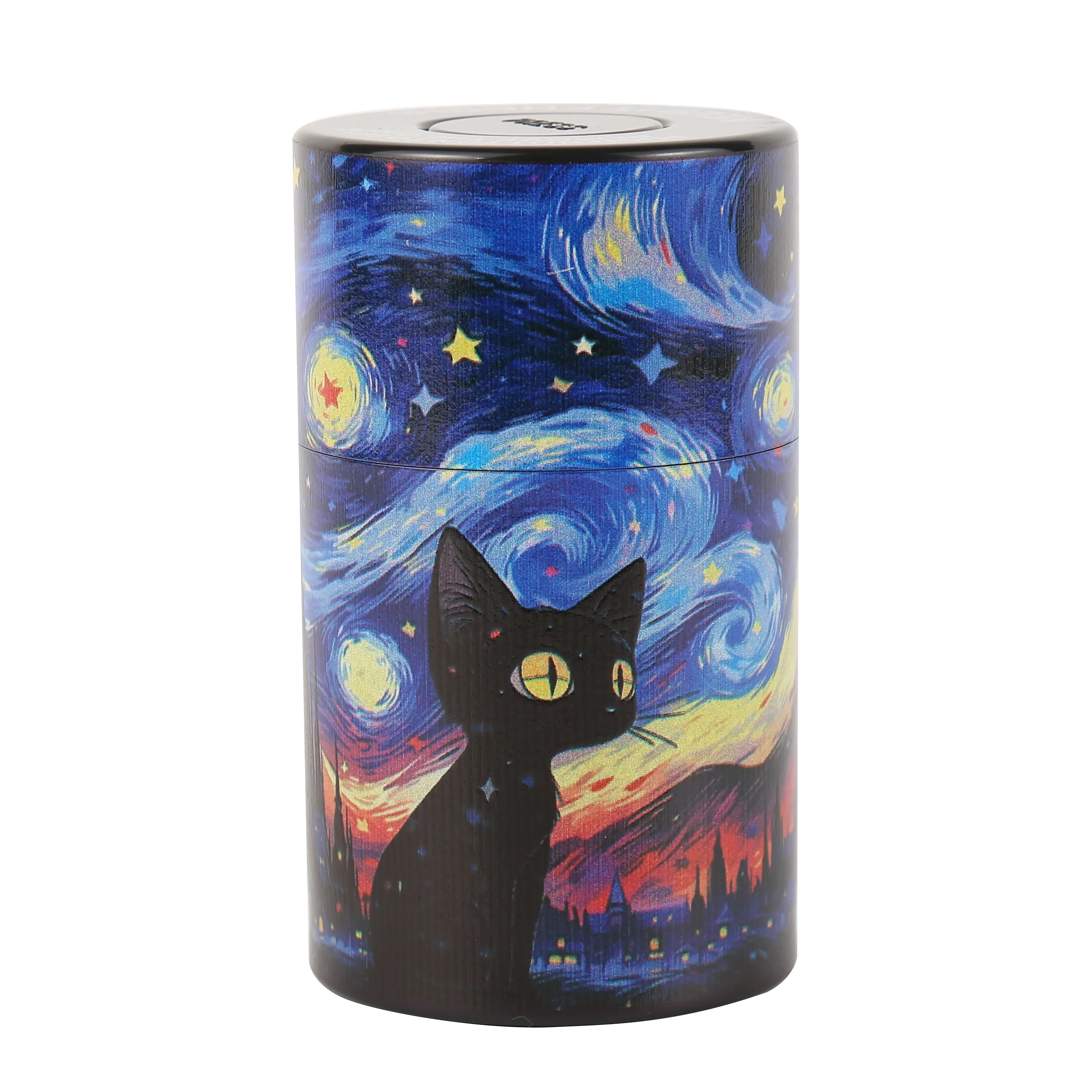 البلاستيك الهواء ضيق يمكن التبغ جرة الكرتون الطباعة #5