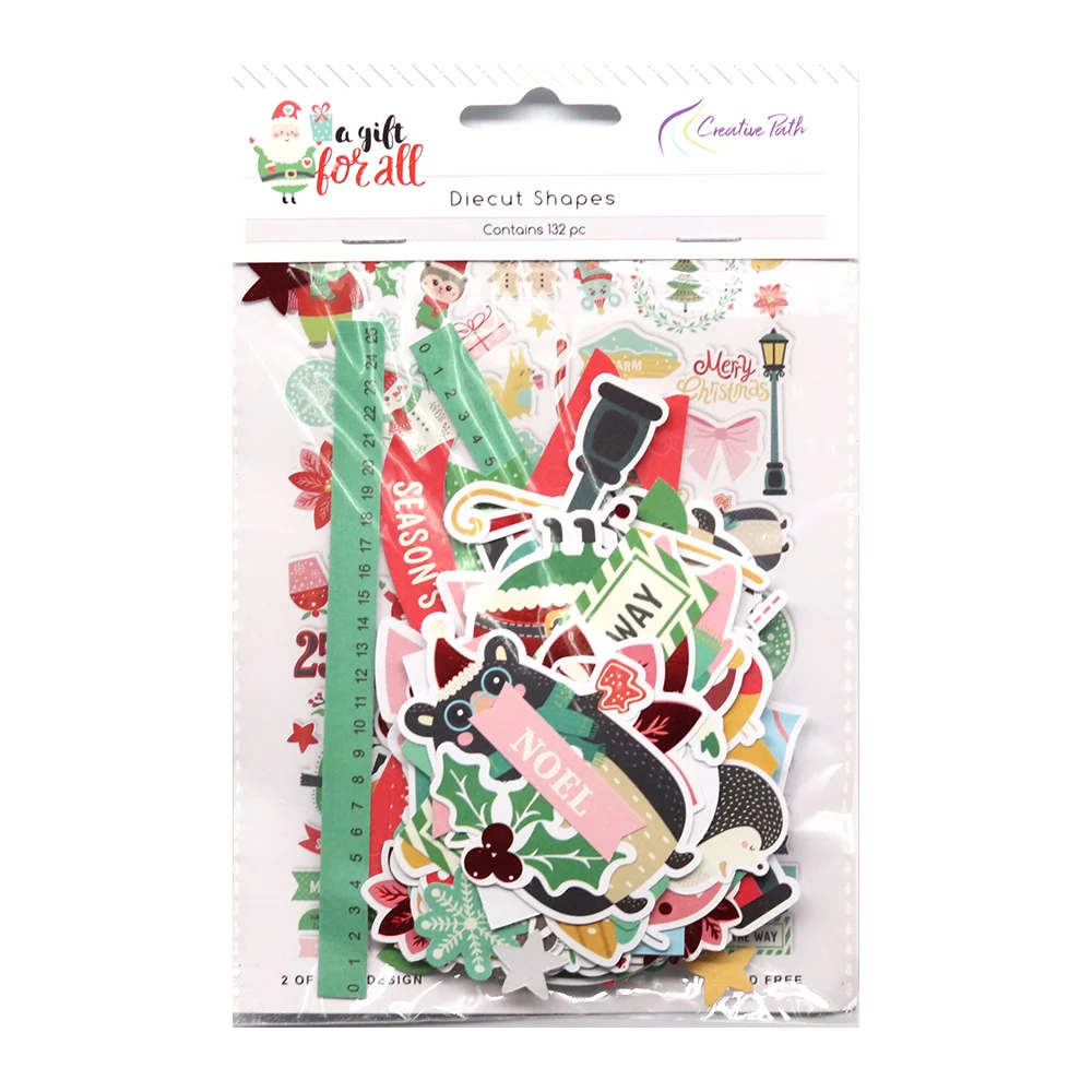 Creatieve Path Scrapbooking Die Cuts Ephemera Kerstmis Schattige Diecut Papier Uitsnijdingen Voor Crafting Journaling Planner DIY Kaarten Maken