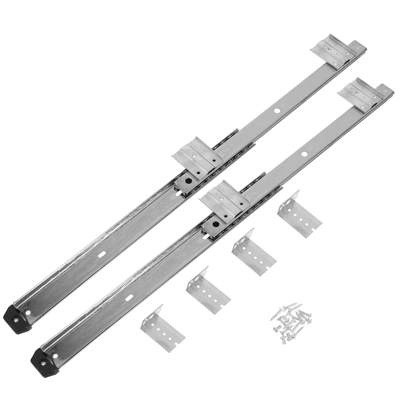 

Комплект направляющих для выдвижного ящика для клавиатуры из холоднокатаной стали, 27 дюймов, для настольного использования, усиленные, для замены
