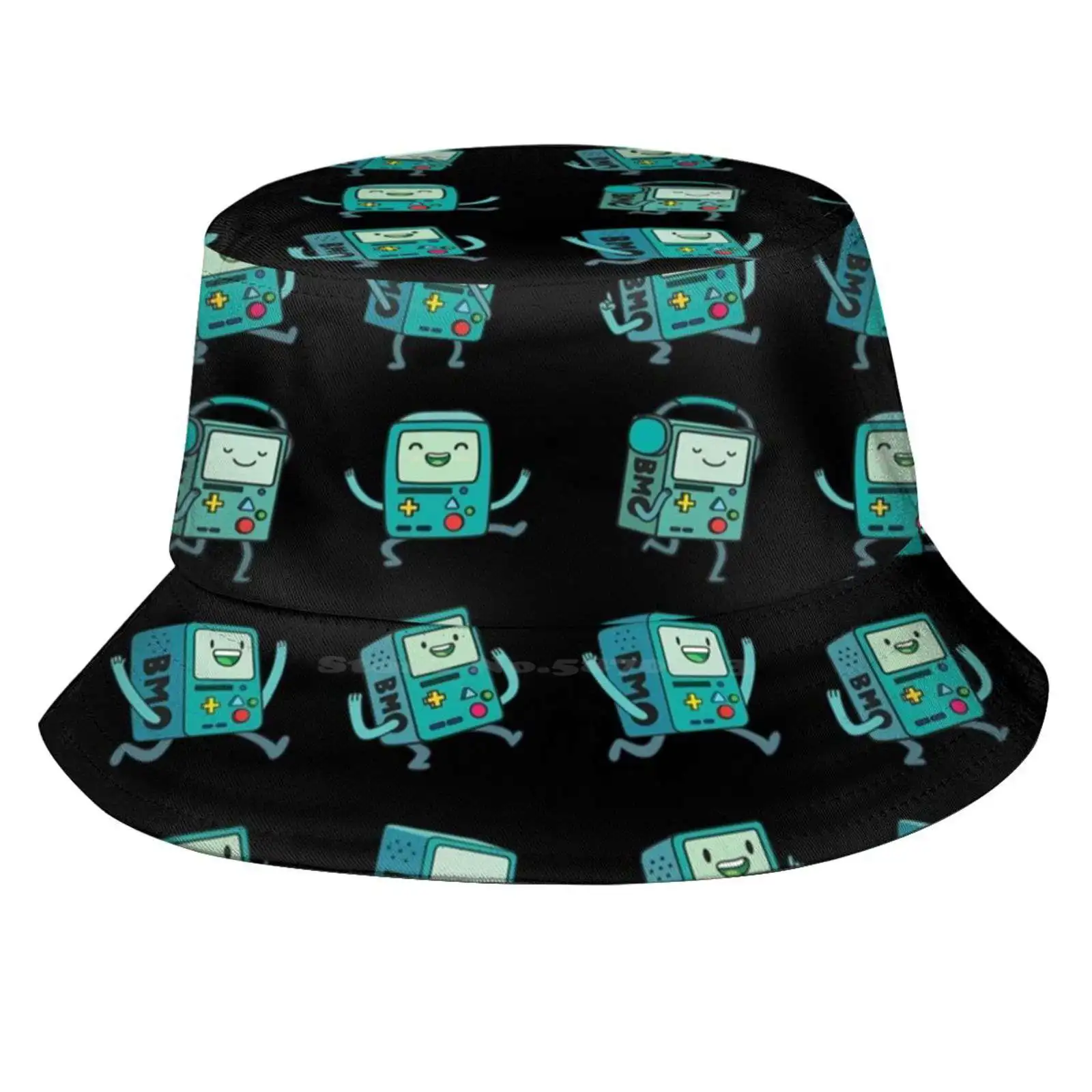 Bmo Sun Cap Fisherman Hat Bucket Hats Adventuretime Cartoon Network Cartoonnetwork Gamer Game Life Cute Beemo Adventure Time