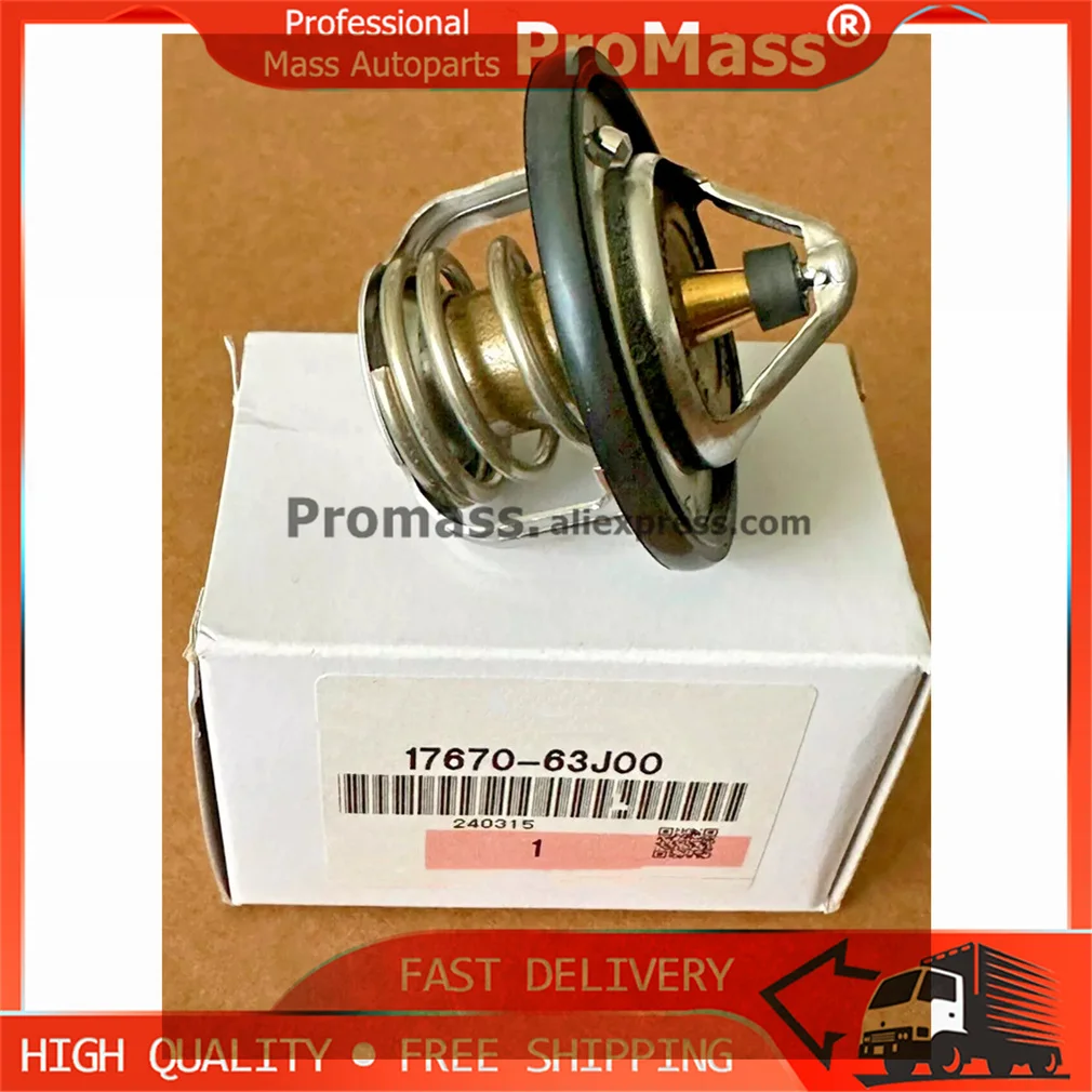 OEM 17670-63J00 1767063J00 Car Engine Coolant Thermostat 82℃ for Suzuki Grand Vitara Kizashi SX4 Swift Jimny Aerio Liana New