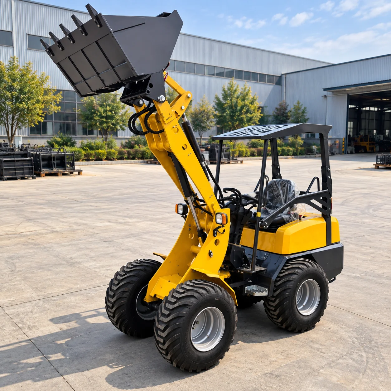 KZL930 Mini Wheel Loader 18.2kW 800kg Capacity 0.3m3 Bucket Compact Front Loader for Yard Farm Building Work