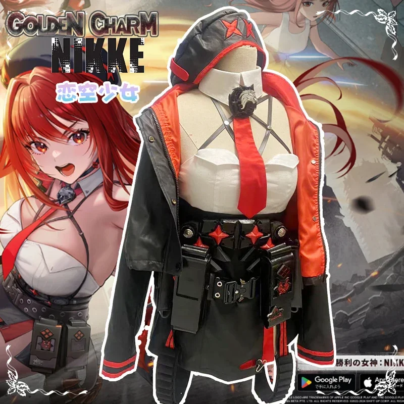 

Наряд персонажа аниме 2025 года включает верх и низ Nikke Red Rapi, мужской костюм для косплея, комплект карнавального костюма на Хэллоуин, Рождество