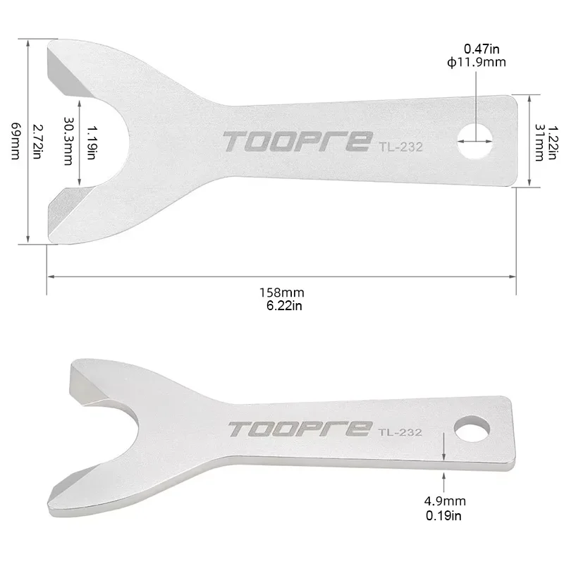 TOOPRE Bicycle Front Fork Tool for 1-1/2" 1-1/8" Fork Bike Headset Base Removal Bicycle Wrench Repair Tool Bike Accessories view 3