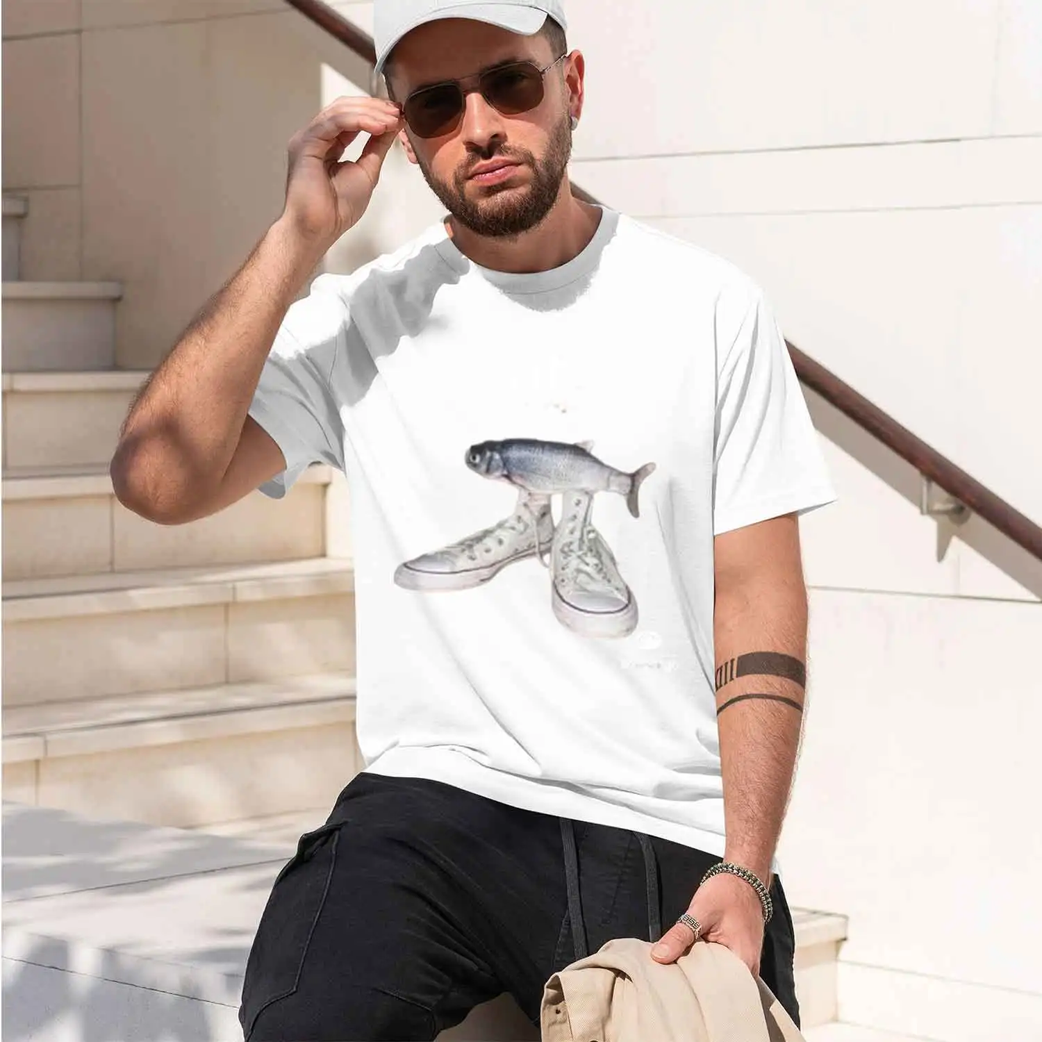 2026 New Model Men's Fashion Fishingman T-Shirt Fih Cing Remind Me Mage Decline Accept Phone Call Fish Sarcastic Saying Tee Y2k