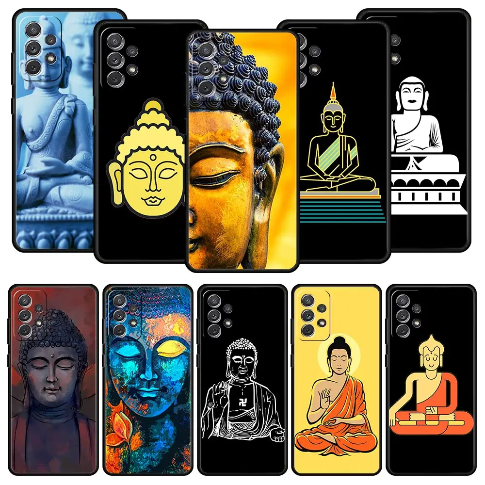 Phone Case For Samsung Galaxy A51 A71 A41 A31 A21S A11 A01 A03S A12 A32 A52 A22 A13 A23 A33 A53 5G Mandala Chakra Gautama Buddha