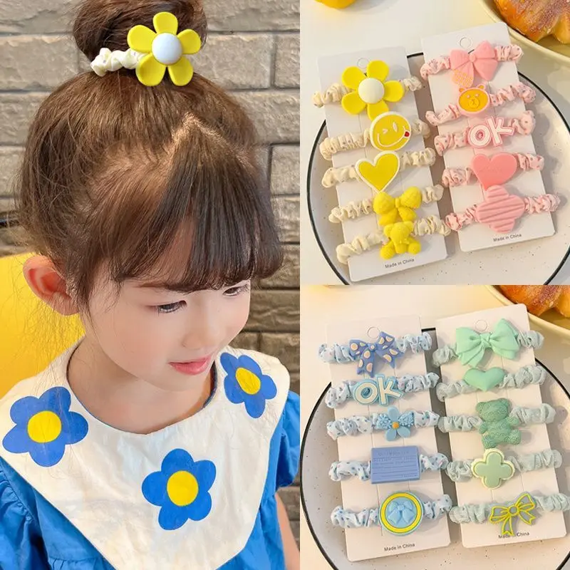 Diadema elástica con lazo de flores para niña, diademas para bebé, decoración para recién nacido, accesorios para el cabello, 15 unidades por juego