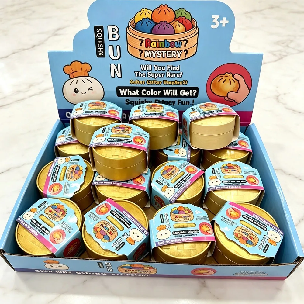 Decoración de Habitación Juvenil Moderna, Kawaii Dim Sum, 1-6 Piezas, Dumpling Colorido, Squishy de Subida Lenta, Juguete Táctil, Regalo Novedoso