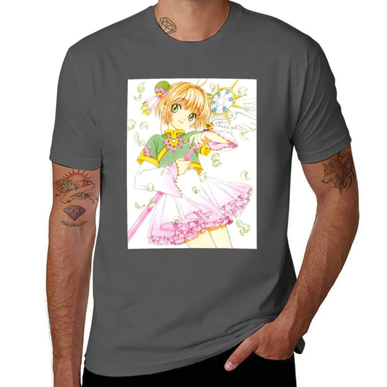 Sakura (2) Cardcaptor T-Shirt Breathable Travel T-Shirt