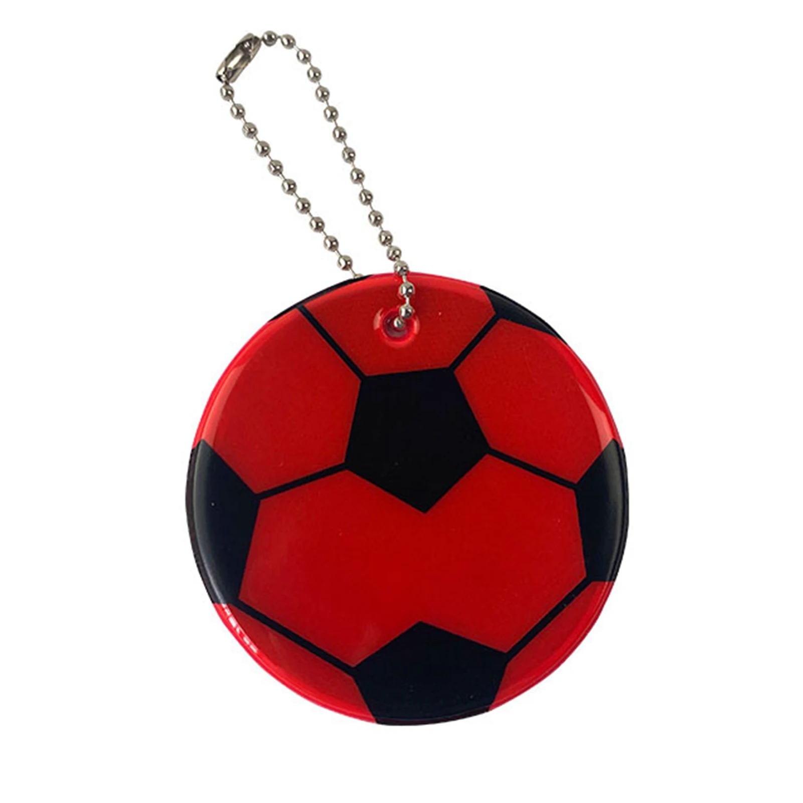 Football Reflective Keychain for Kids Night Safety Key Chain for Bags Backpack Pendant Reflector for Things Traffic Security