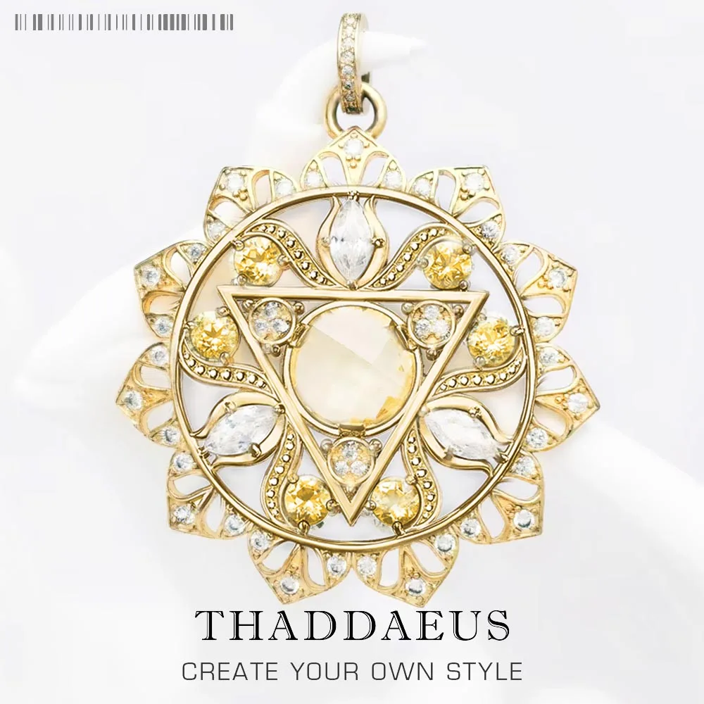 

Женская подвеска в виде чакры из плекса, из серебра 925 пробы